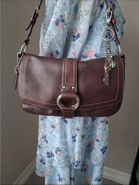Coach Vintage Chelsea Pocket Flap, Chocolate Brown Pebbled Leather 8A41